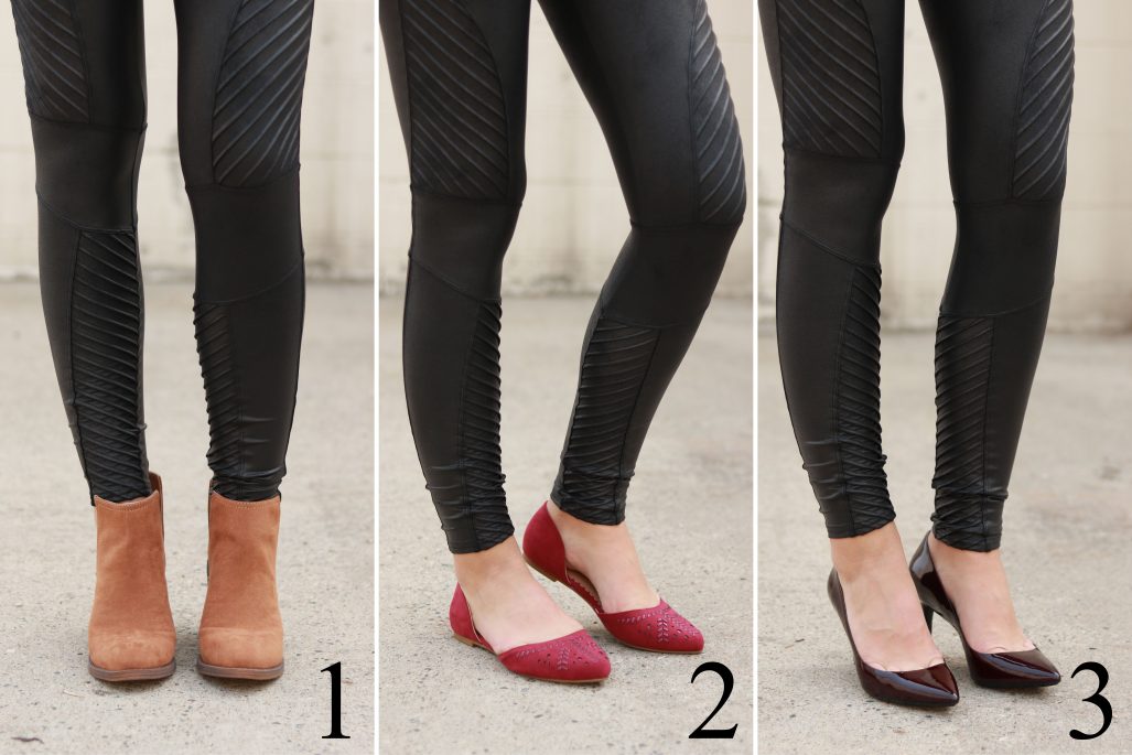 shoes with leggings